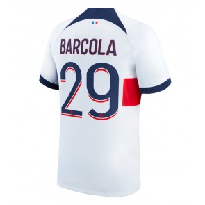 Paris Saint-Germain Bradley Barcola #29 Udebanetrøje 2023-24 Kort ærmer